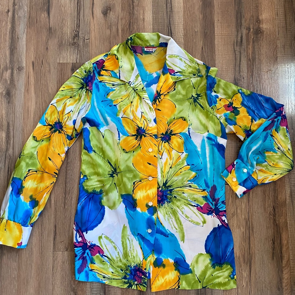 Vintage floral blouse